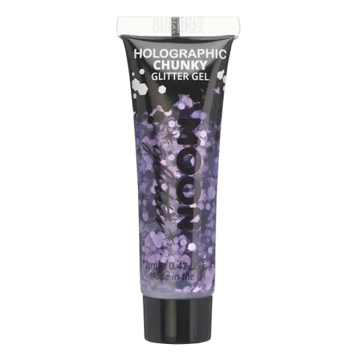 Holografisk Chunky Glitter Gel i Lilla fra Moon Creations