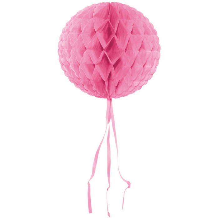 Lyserød Honeycomb Dekoration - 30 cm til Festlige Lejligheder