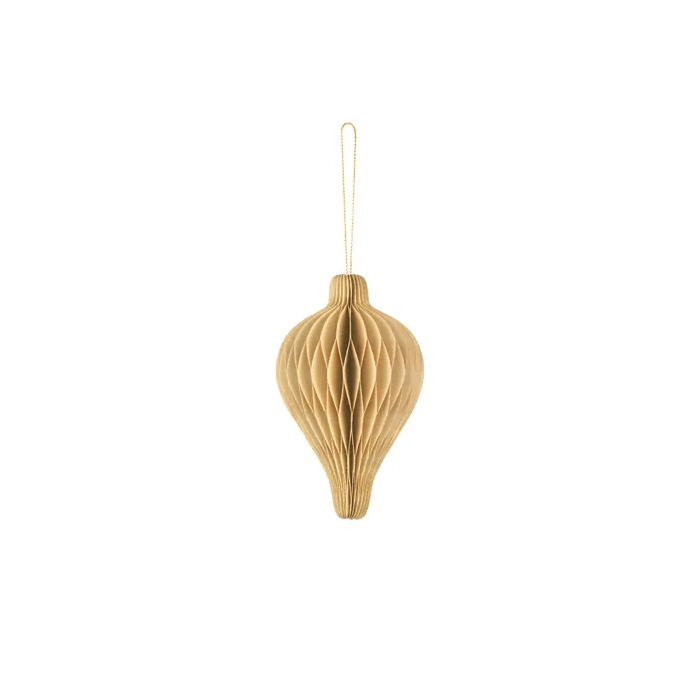Beige Honeycomb Udsmykning til Fest - 12x8 cm
