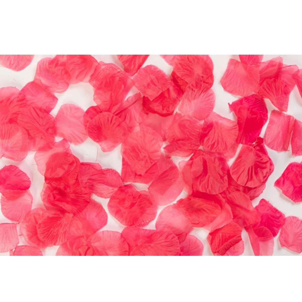 Festlige Hot Pink Rosenblade - 144 Stk til Dekoration