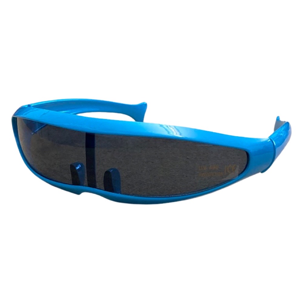 Hurtigbrille Blå Robo – Perfekt til fest og sjov!