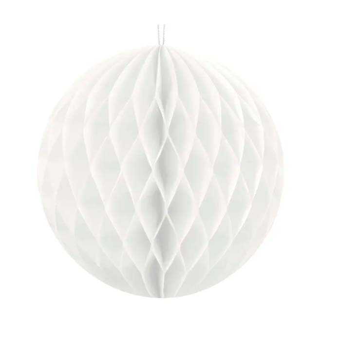 Hvid Honeycomb 10 cm - Skab en festlig stemning!