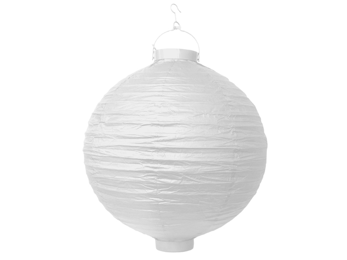 Hvid Led Papir Lanterne 20