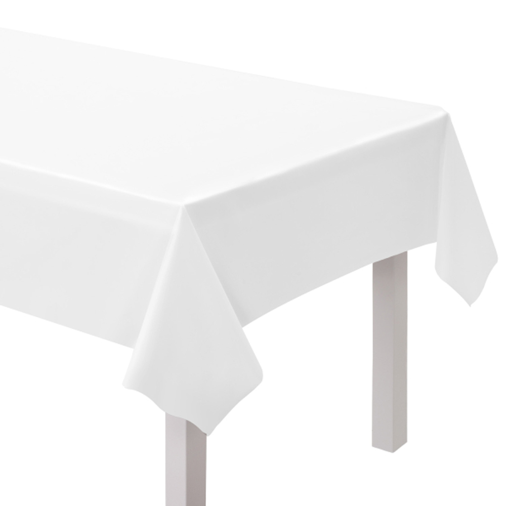 Elegant Hvid Plastdug til Fest – Holdbar og Stilfuld