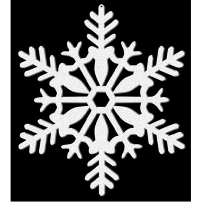 Hvide Glimmer Snefnug til Festdekorationer - Magisk Atmosfære!