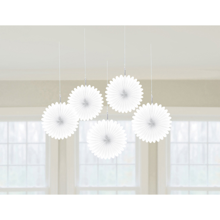 Hvide Rosetter 5x15 - Elegante Dekorationer til Fester