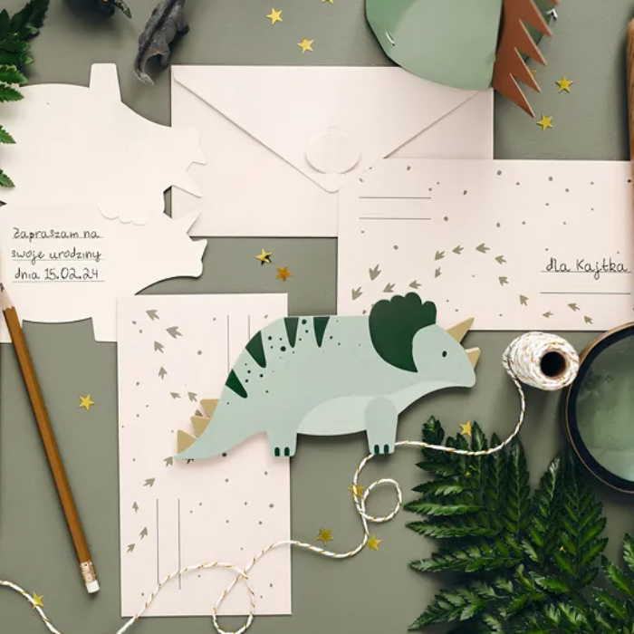 Dinosaur Invitationskort - Perfekte til Festen!