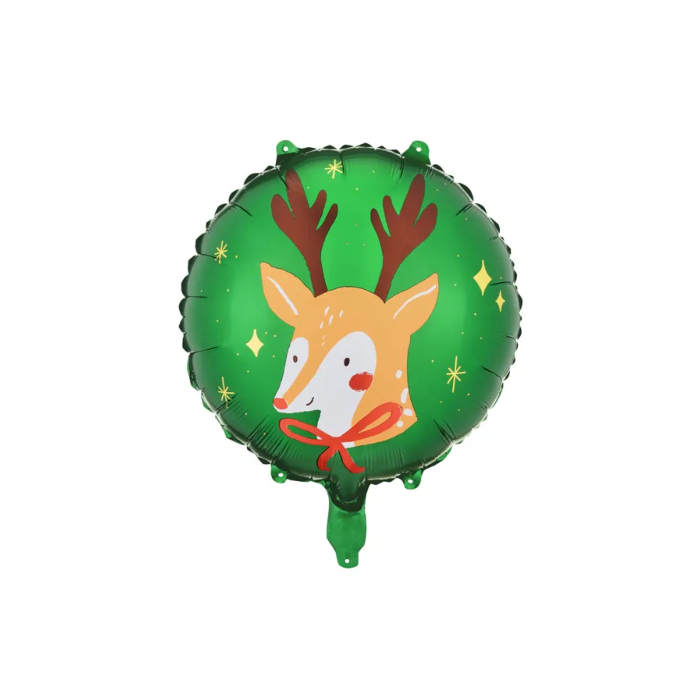 Jule Rensdyr Folieballon 45 cm – Festlig Dekoration