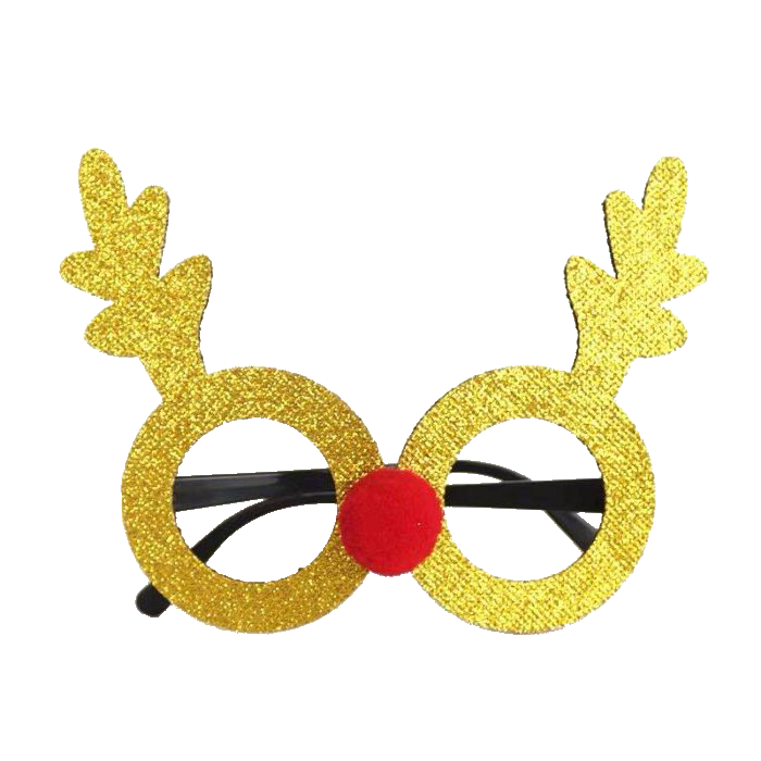 Julebriller med Guld Rensdyr - Festlig Stemning til Jul!