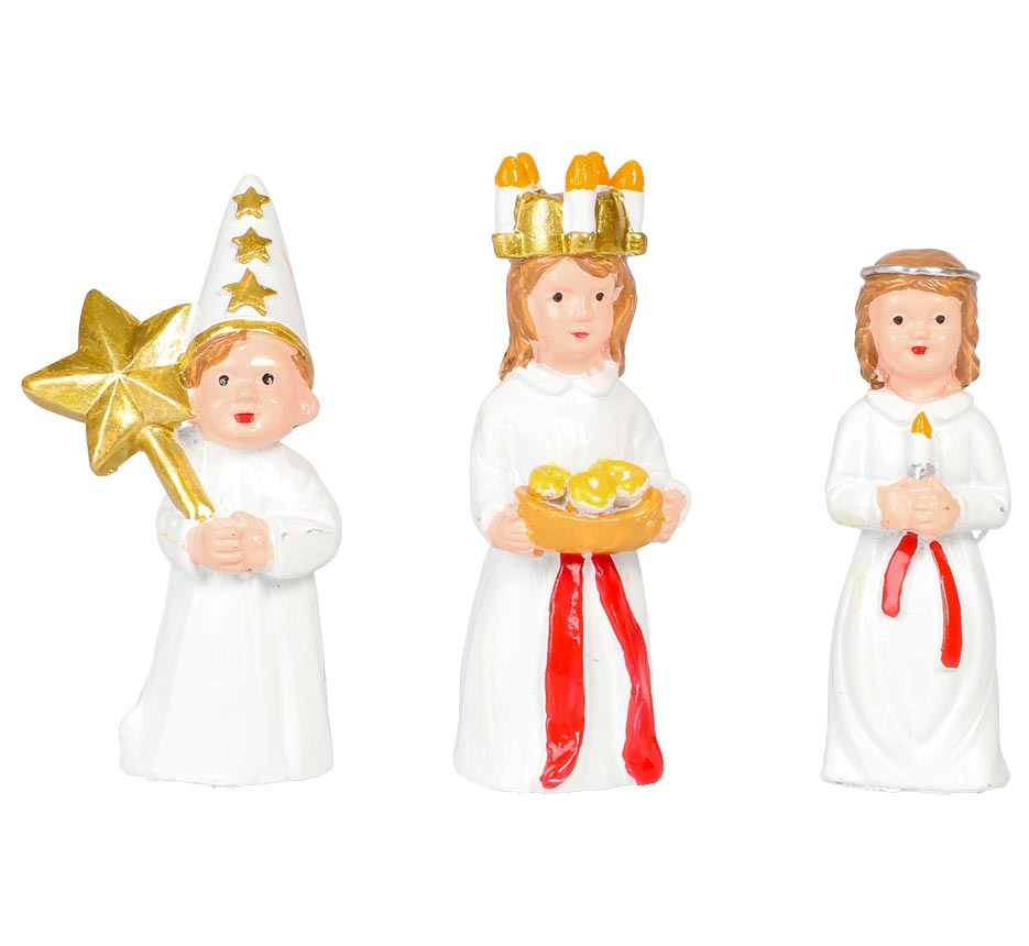 Lucia Julefigurer – Sæt med 3 til en hyggelig jul