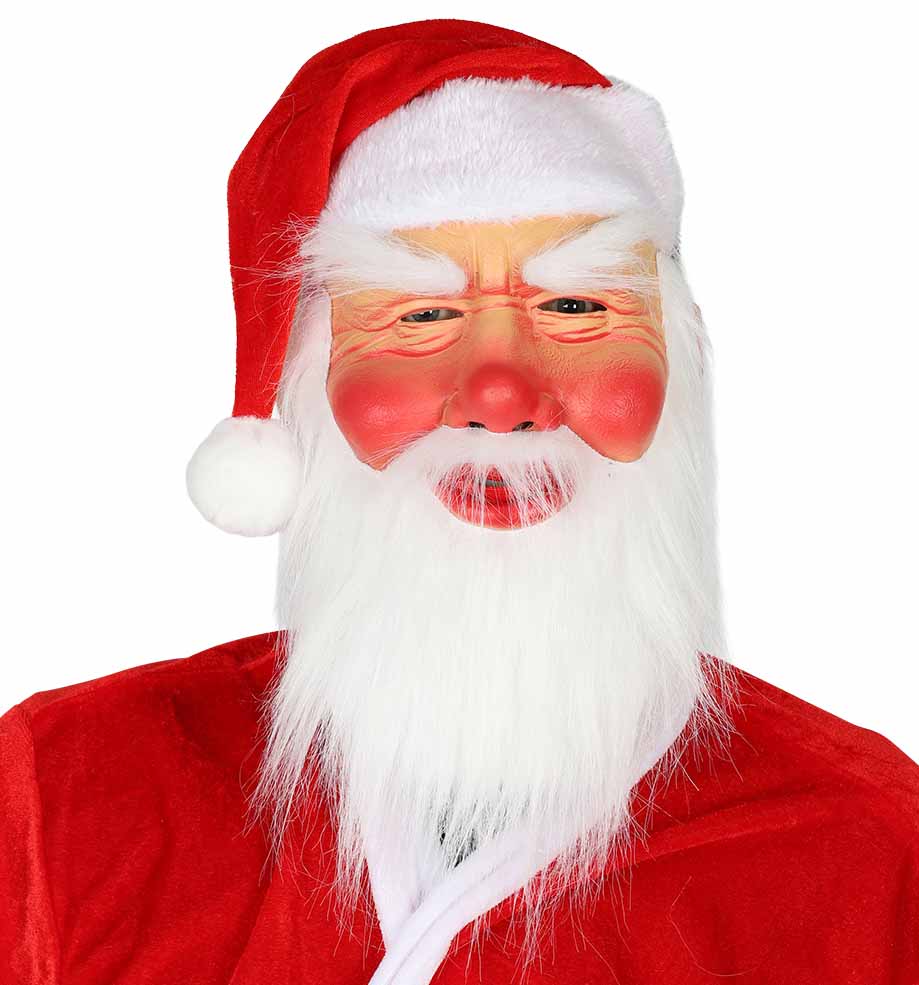 Julemandsmaske i Latex – Ideel til Festlige Julefester!