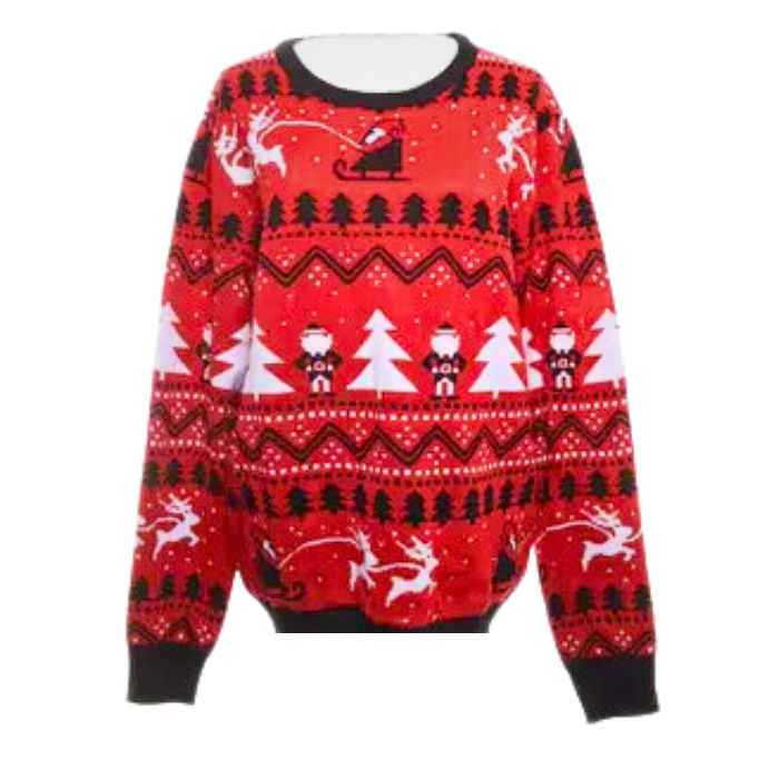 Rød Julesweater - Perfekt til Julefesten!