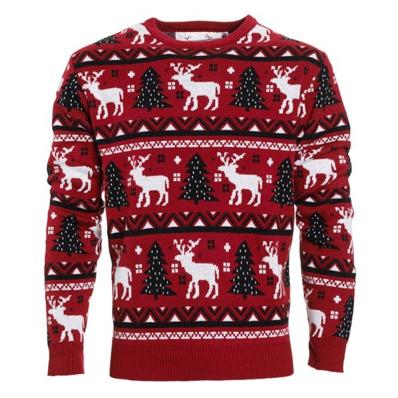 Hyggelig Rød Julesweater til Julestemning - Perfekt til Julefrokost