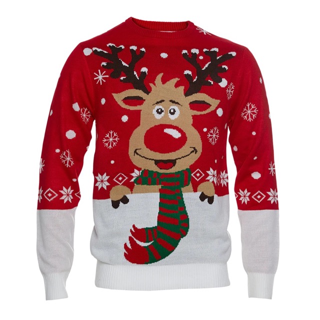 Julesweater Rudolf i økologisk bomuld - Julestemning!