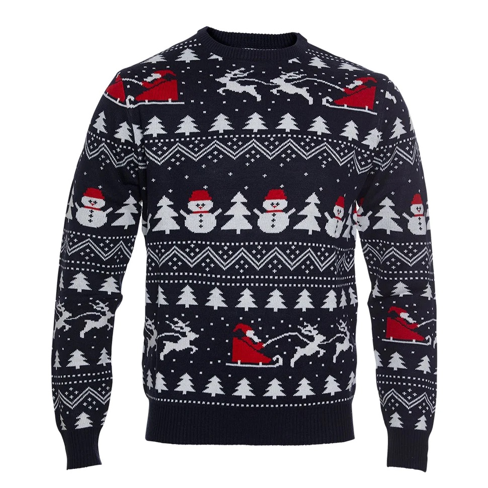 Stilet julesweater i økologisk bomuld til jul