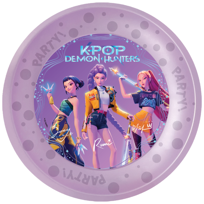 -pop Demon Hunters Genanvendelige Tallerkener 21   4x