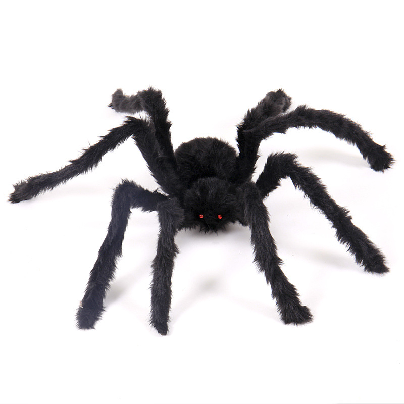 Kæmpe Edderkop til Halloween - Perfekt til skræmmende dekorationer!