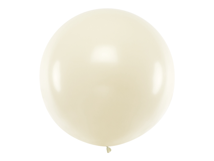 Kæmpe Metallic Råhvid Ballon - Perfekt til Festlige Begivenheder!