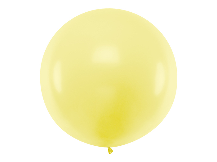 Kæmpe Pastel Gul Ballon   Meter