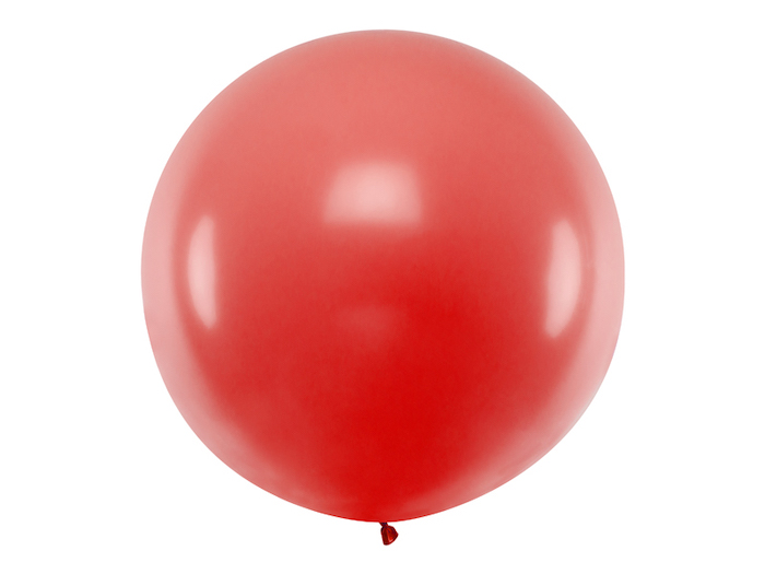 Kæmpe Pastel Rød Ballon - Perfekt til Festen!