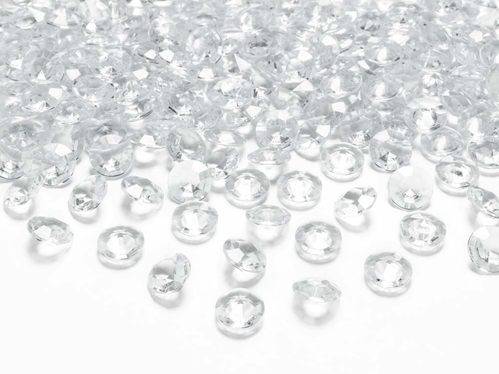 Klare Pynte Diamanter – 100 Stk til Festlige Begivenheder