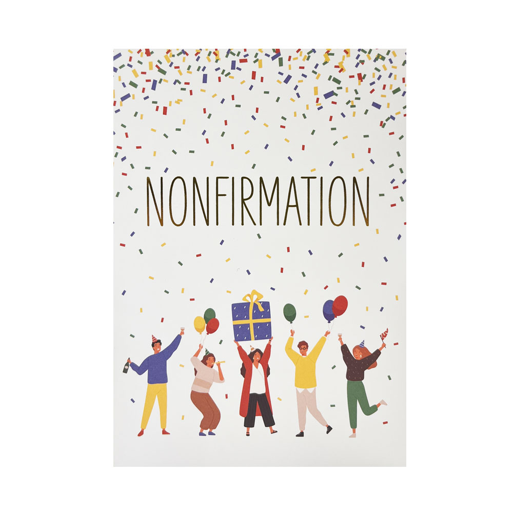 Kort Til Nonfirmation Konfetti