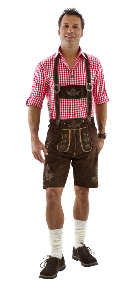 Korte Lederhosen i Ægte Læder til Festlige Anledninger!