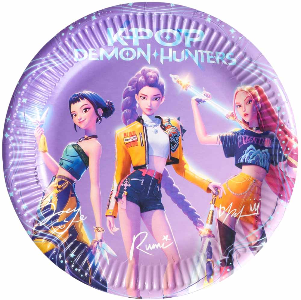 Kpop Demon Hunters Paptallerkner   Stk