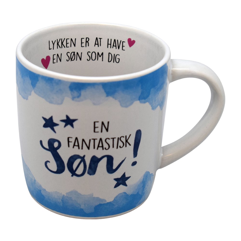 Gaveæske med krus "En Fantastisk Søn" - Den perfekte gave!