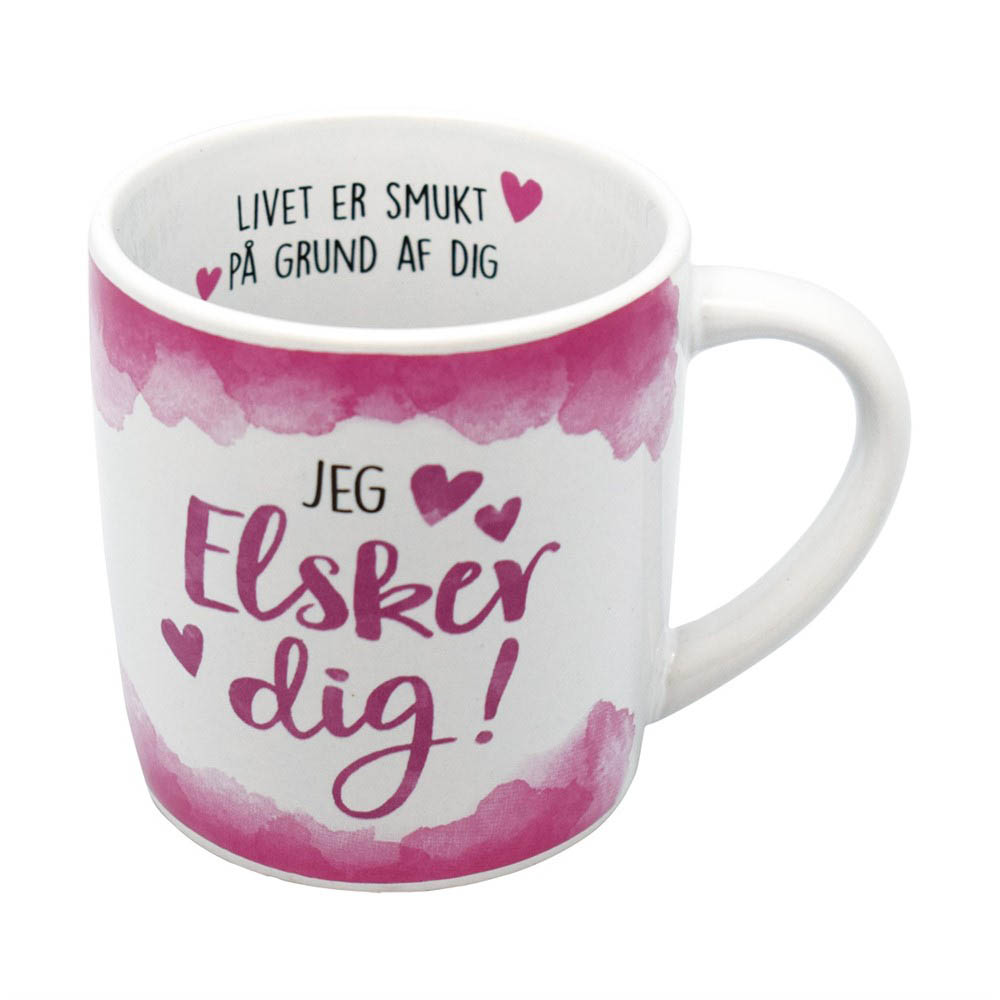 Krus "Jeg Elsker Dig" - Perfekt gave til Valentinsdag!
