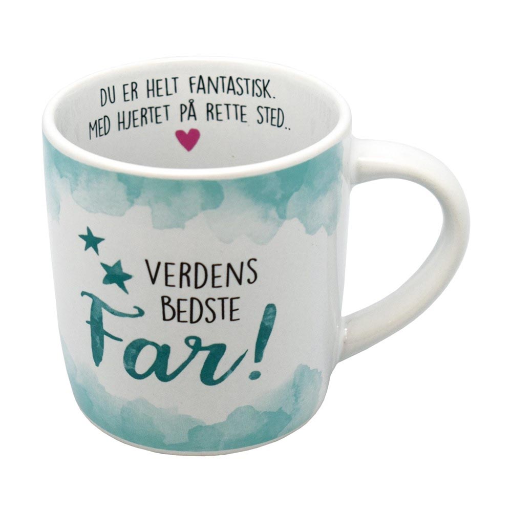 Kruset "Verdens Bedste Far" i gaveæske – den perfekte gave!
