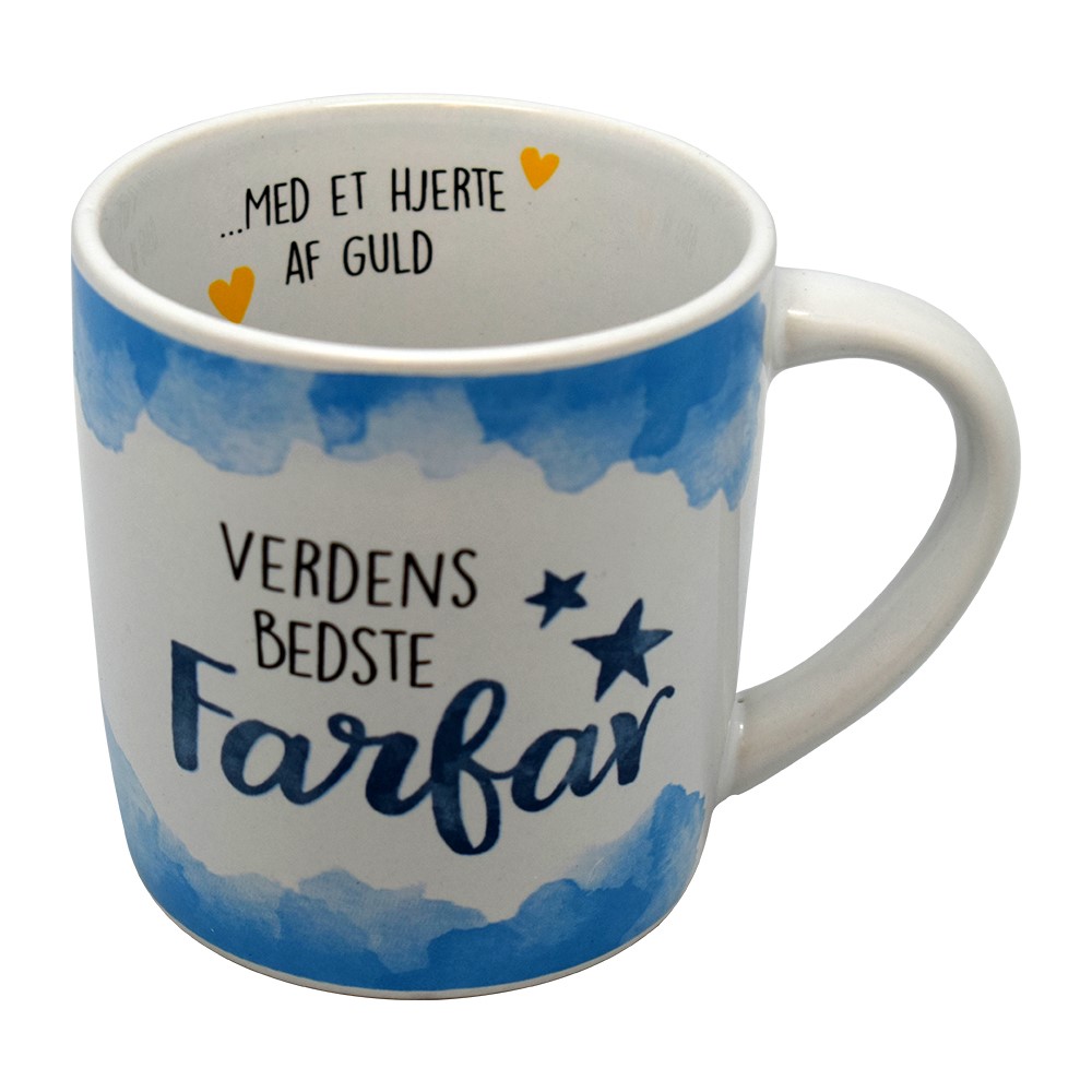 Krus "Verdens Bedste Farfar" i gaveæske - perfekt gave!