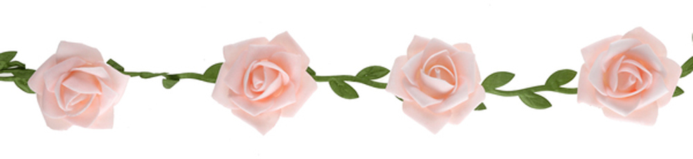 Elegant Rosa Rose Guirlande til Festlige Begivenheder
