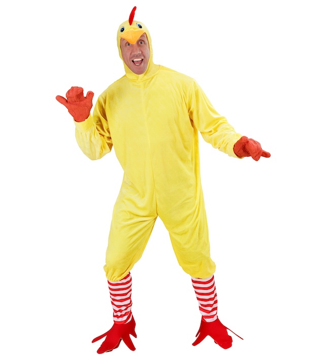 Sjovt Kylling Kostume Jumpsuit til Fest og Temafester