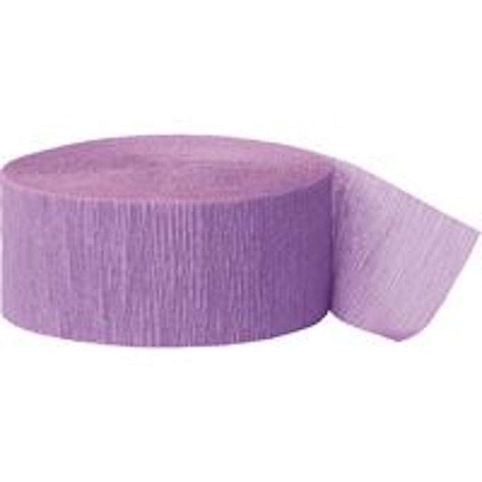 Lilla Crepe Streamer 24 Meter til Festlig Dekoration