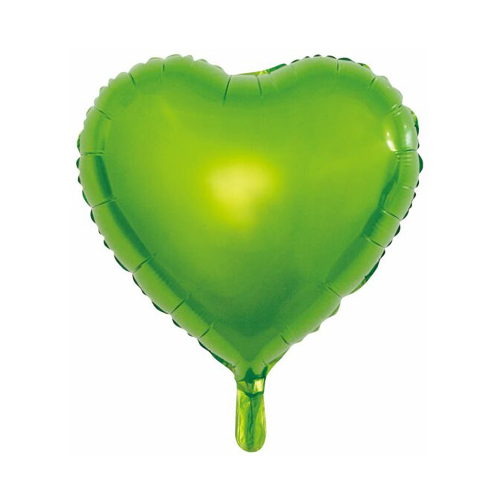 Limegrøn Hjerteballon til Festlige Anledninger - Uundgåelig!