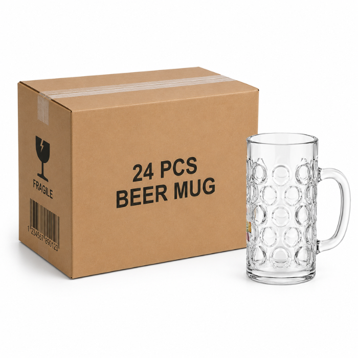 Liter Oktoberfest ølkrus Premium Plast Med Print 24x