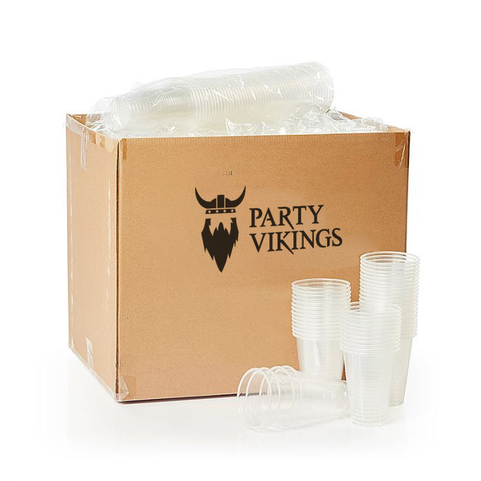 800 ml Transparent Plastikkrus til Øl - Ideel til Fester