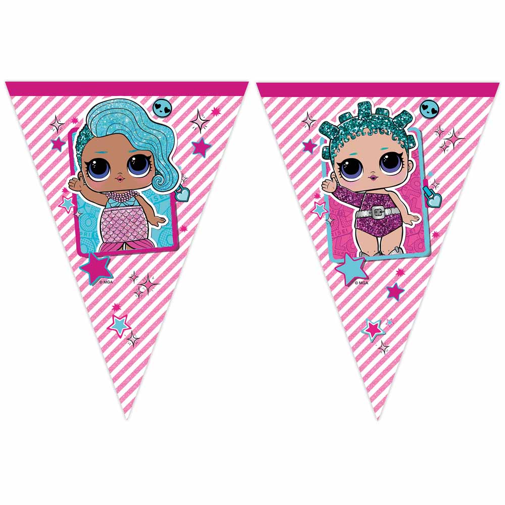 LOL Surprise Glitterati Vimpelbanner til Fødselsdagsparty