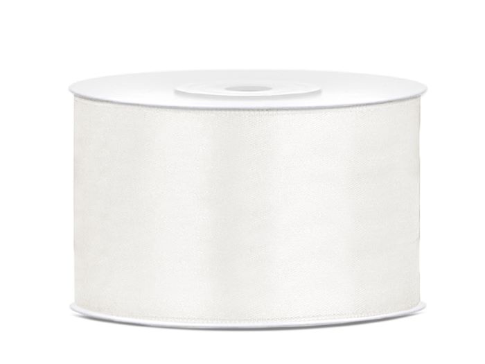 Lys Creme Hvid Satinbånd - Perfekt til Festpynt!