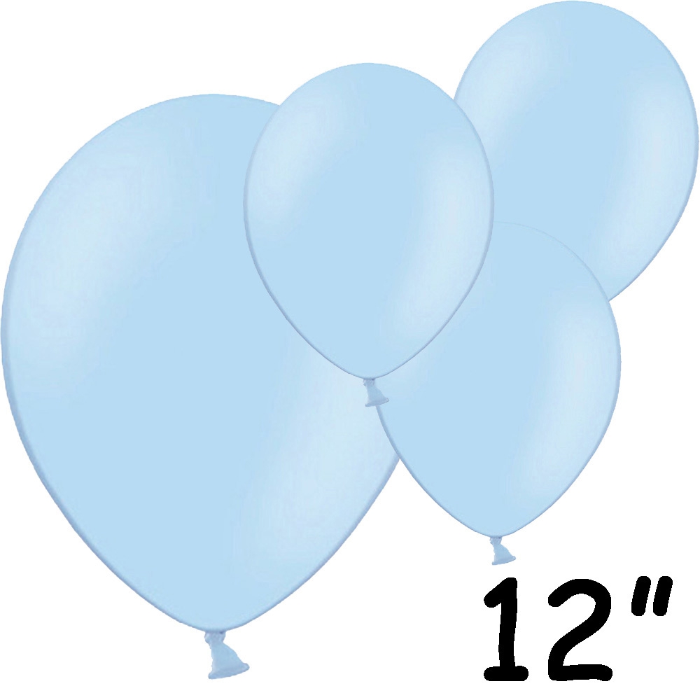 Lyseblå Balloner 12” – 100 stk til Fest og Fejring!
