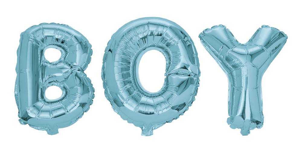Lyseblå Balloner til Baby Shower – BOY Dekoration