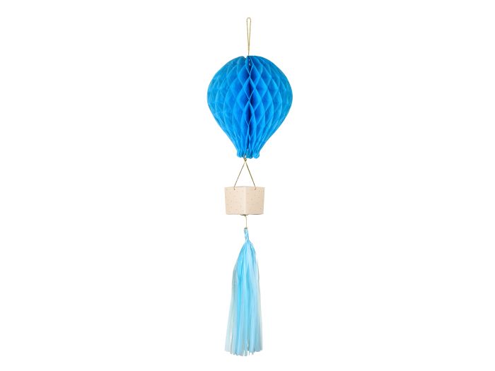 Lyseblå Honeycomb Luftballon Dekoration til Fest 28 cm