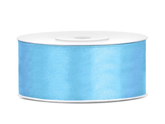 Lyseblåt Satinbånd 25 mm - Ideelt til Festdekorationer
