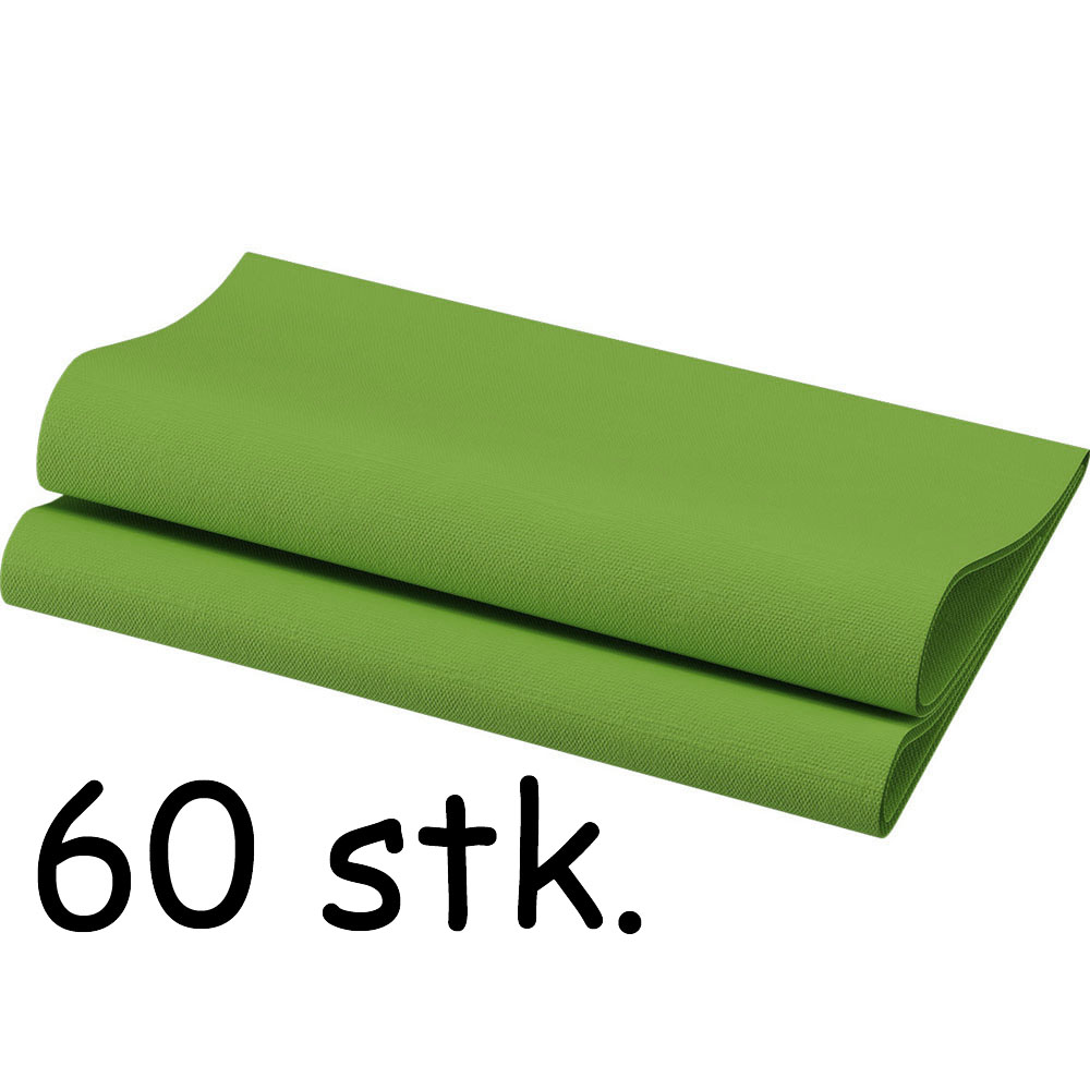 Lysegrønne Bio Dunisoft Middagsservietter - 60 stk. Tilbud!
