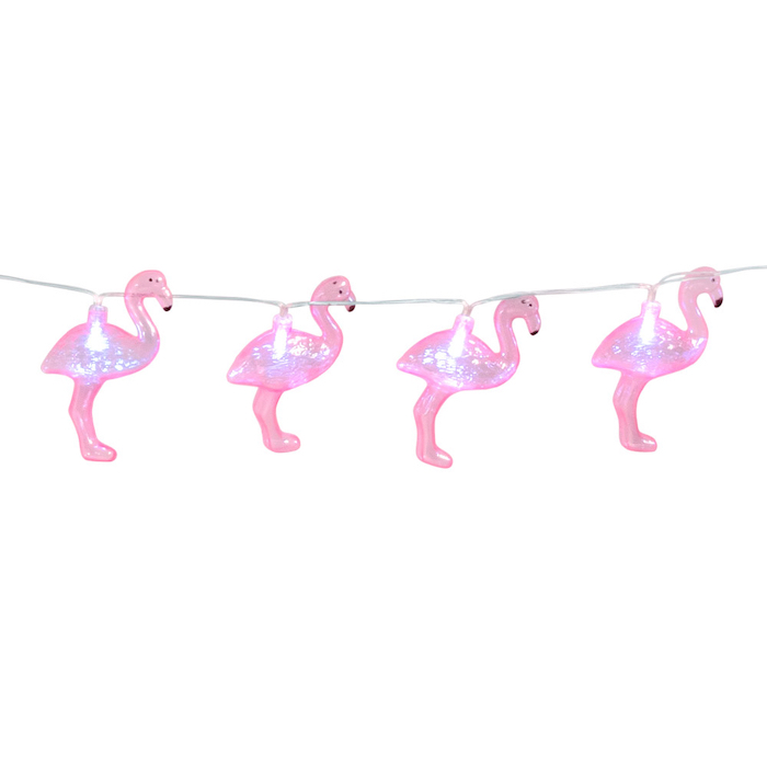 Lyserød Flamingo Lyskæde – Festlig Belysning til Dit Rum