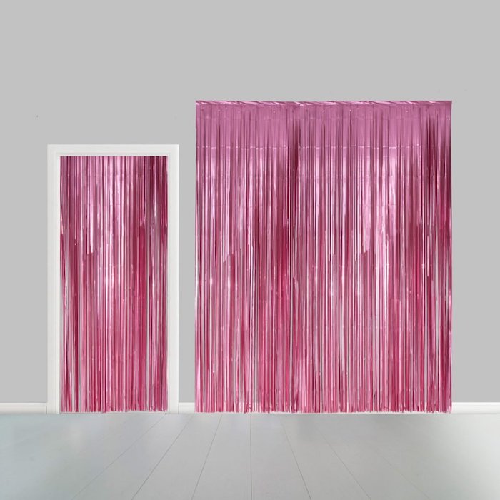 Lyserød Glimmerforhæng 100 x 240 cm – Fantastisk tilbud!