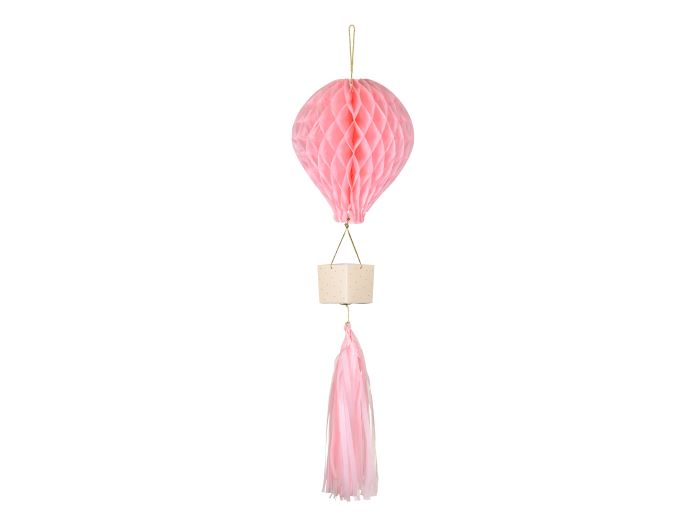 Lyserød Honeycomb Luftballon Dekoration til Fest 28 cm
