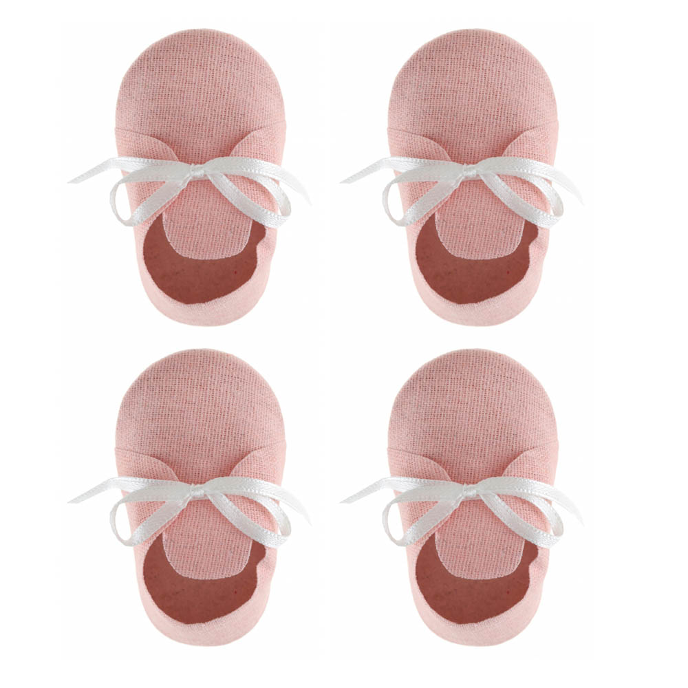Lyserøde Babysko til Barnedåb og Babyshower Dekoration