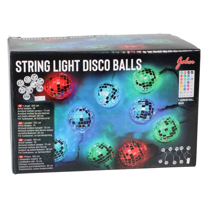 Lyskæde Med Discokugler